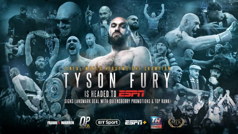 Tyson Fury, Warren’s Queensberry Promotions Ink Co-Promotional Deal with Top Rank, ESPN!