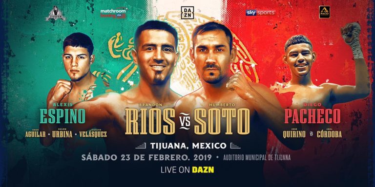Brandon Rios vs Humberto Soto in Tijuana on February 23, live on DAZN