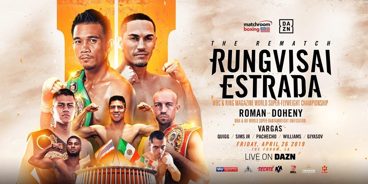 Tickets on sale for Srisaket Sor Rungvisai vs. Francisco Estrada for April 26