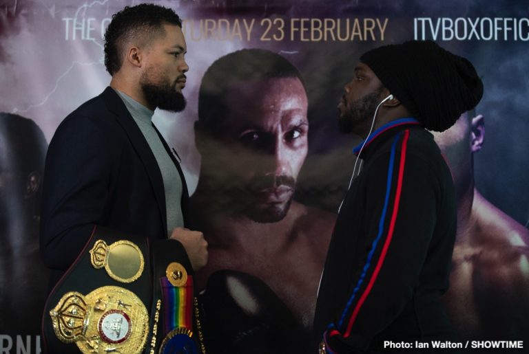 Joe Joyce vs. Bermane Stiverne quotes for this Sat. on SHOWTIME