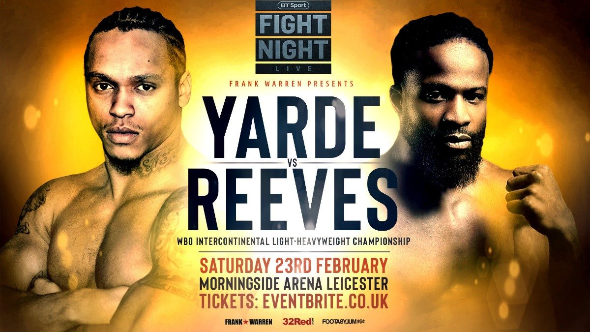 Anthony Yarde faces Travis Reeves on Feb.23 Anthony Yarde Travis Reeves British Boxing Press Room