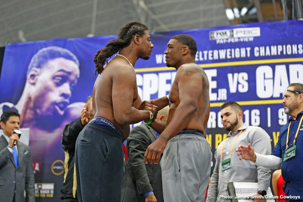 Weigh-in results: Errol Spence Jr. vs Mikey Garcia