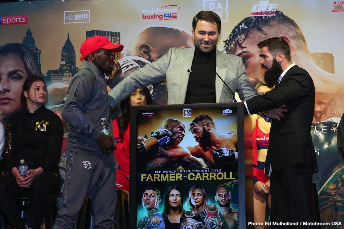 Jono Carroll Tevin Farmer Boxing News