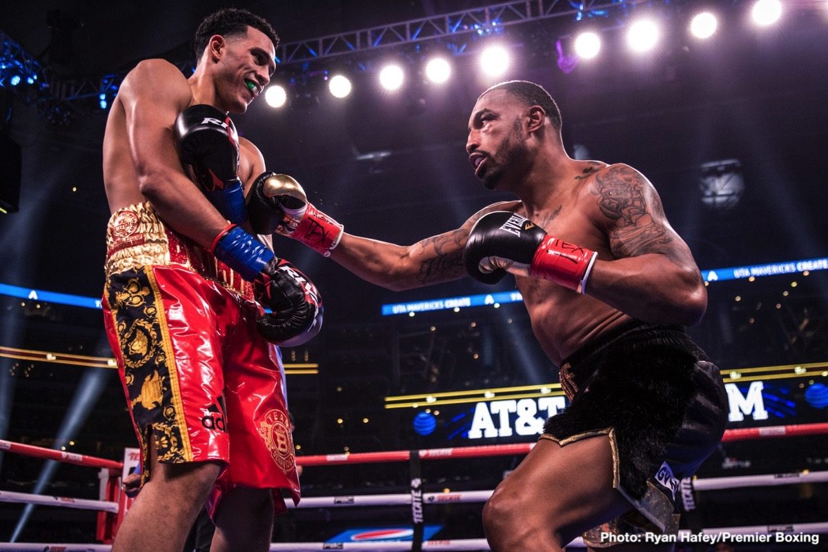 Boxing photo: David Benavidez, J'Leon Love, Luis Nery image RESULTS: David Benavidez Scores Second-Round TKO of J'Leon Love; Luis Nery Stops Arroyo