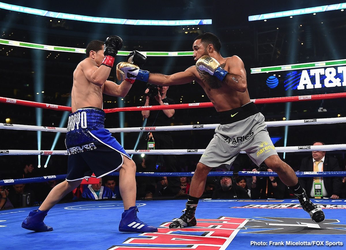 Boxing photo: David Benavidez, J'Leon Love, Luis Nery image RESULTS: David Benavidez Scores Second-Round TKO of J'Leon Love; Luis Nery Stops Arroyo