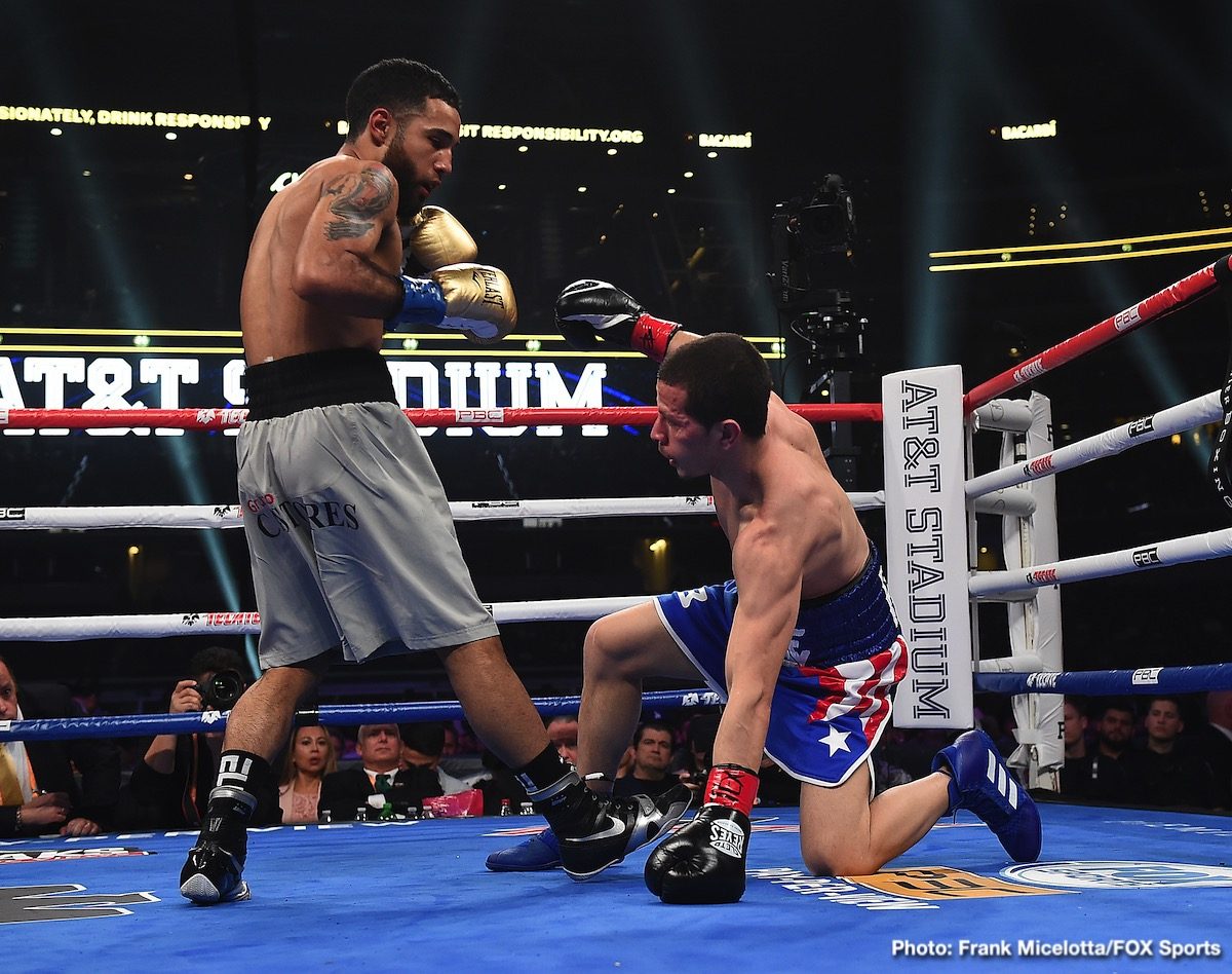 Boxing photo: David Benavidez, J'Leon Love, Luis Nery image RESULTS: David Benavidez Scores Second-Round TKO of J'Leon Love; Luis Nery Stops Arroyo