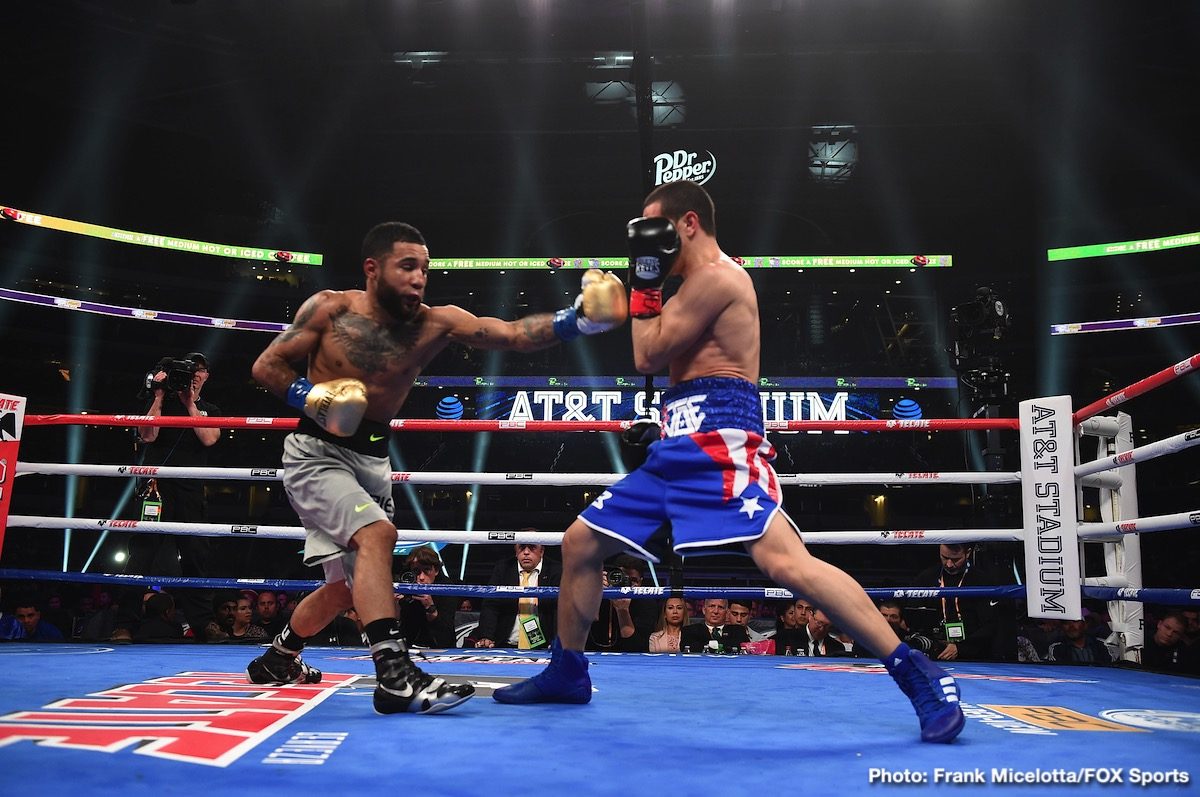 Boxing photo: David Benavidez, J'Leon Love, Luis Nery image RESULTS: David Benavidez Scores Second-Round TKO of J'Leon Love; Luis Nery Stops Arroyo