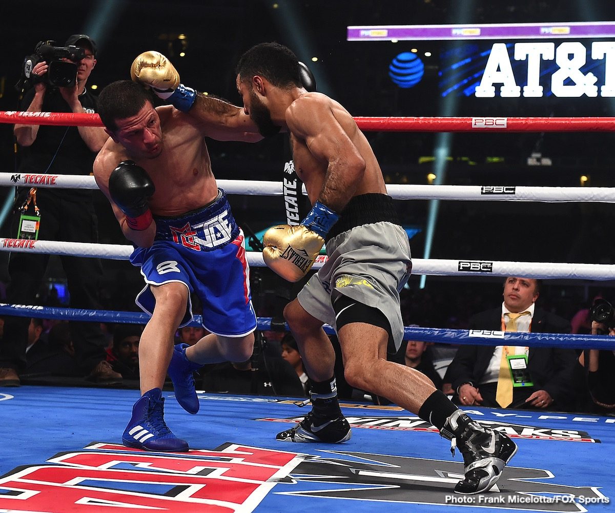 Boxing photo: David Benavidez, J'Leon Love, Luis Nery image RESULTS: David Benavidez Scores Second-Round TKO of J'Leon Love; Luis Nery Stops Arroyo