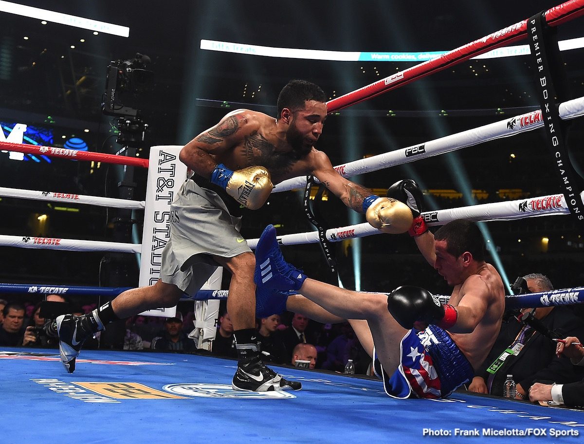 Boxing photo: David Benavidez, J'Leon Love, Luis Nery image RESULTS: David Benavidez Scores Second-Round TKO of J'Leon Love; Luis Nery Stops Arroyo