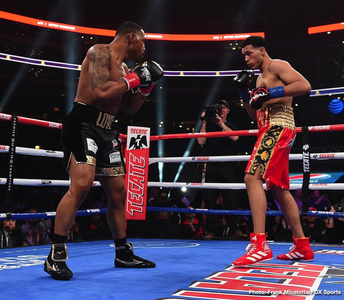 Boxing photo: David Benavidez, J'Leon Love, Luis Nery image RESULTS: David Benavidez Scores Second-Round TKO of J'Leon Love; Luis Nery Stops Arroyo