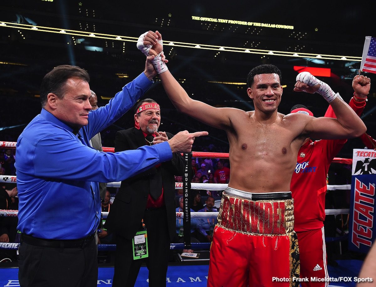 Boxing photo: David Benavidez, J'Leon Love, Luis Nery image RESULTS: David Benavidez Scores Second-Round TKO of J'Leon Love; Luis Nery Stops Arroyo