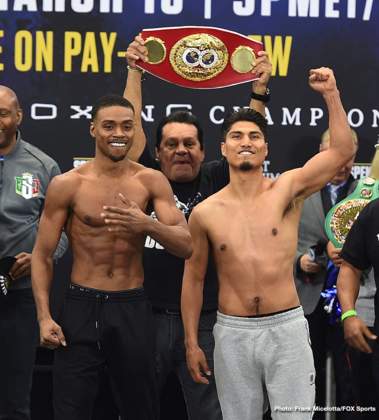 Weigh-in results: Errol Spence Jr. vs Mikey Garcia