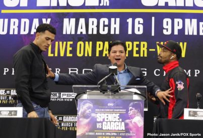 Charles Martin Chris Arreola David Benavidez Errol Spence Jr. J'Leon Love Jean Pierre Augustin Luis Nery Mikey Garcia Boxing News