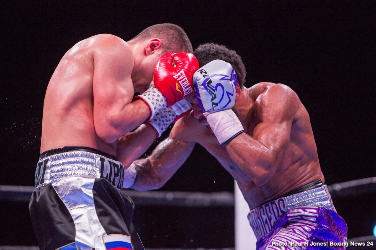 Boxing photo: Argenis Mendez, Lamont Peterson, Sergey Lipinets image RESULTS: Sergey Lipinets defeats Lamont Peterson
