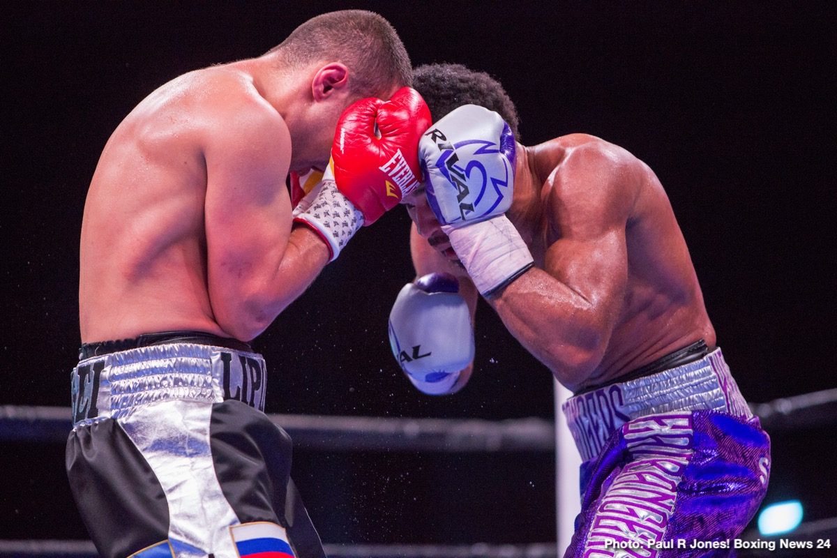 Boxing photo: Argenis Mendez, Lamont Peterson, Sergey Lipinets image RESULTS: Sergey Lipinets defeats Lamont Peterson