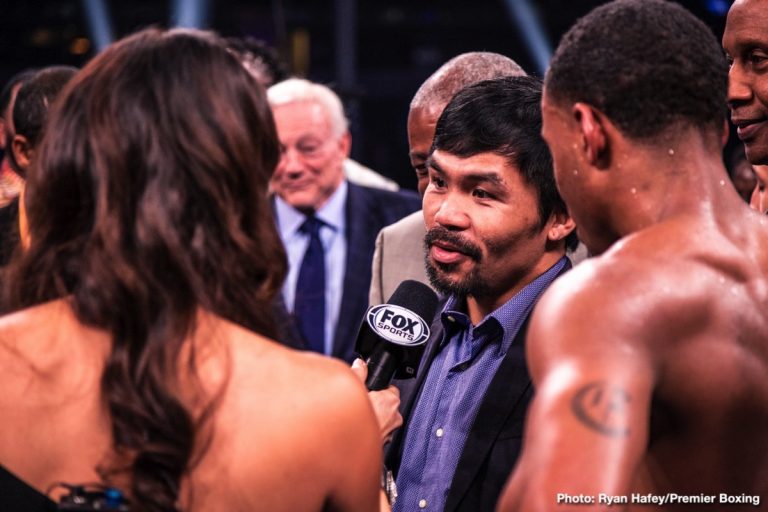 Manny Pacquiao Still Wants Mayweather But Thinks Floyd Is “Enjoying His Retirement, May Not Want To Come Back And Fight Younger Fighters Like Me”