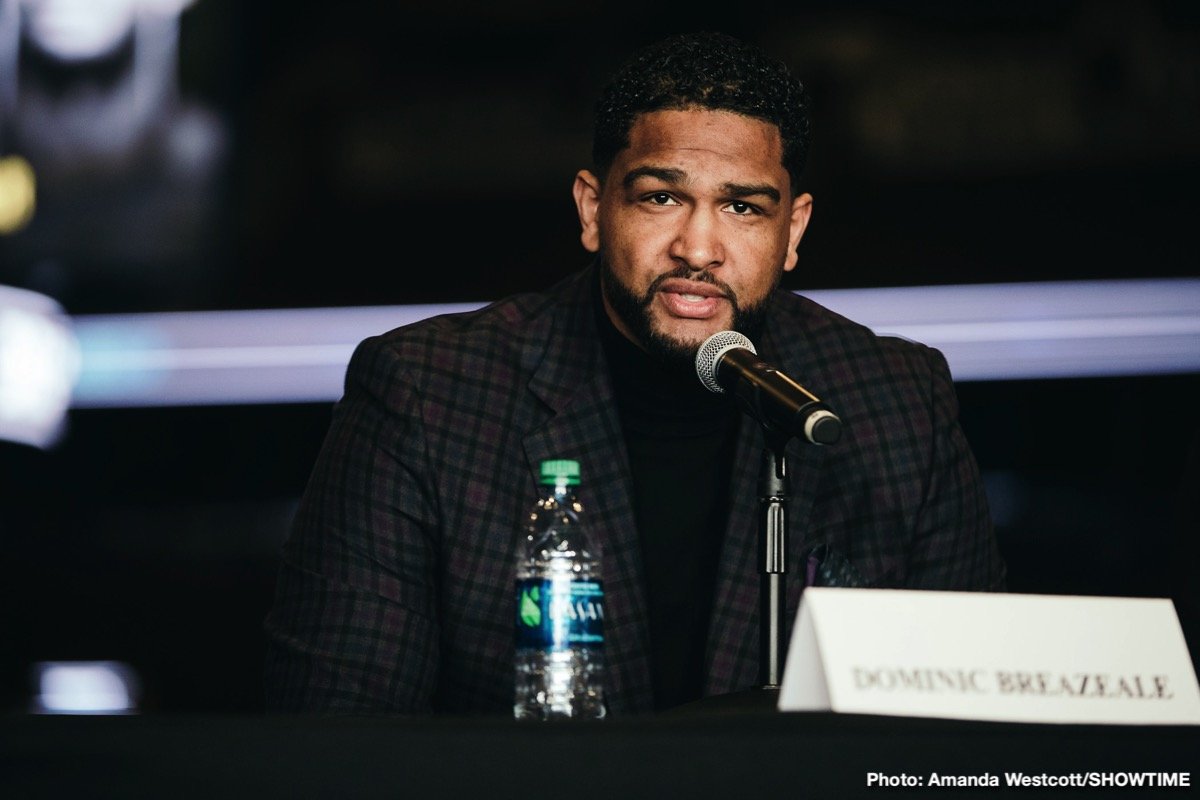Dominic Breazeale Interview Transcript – Wilder vs Breazeale