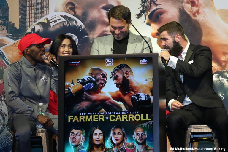 Farmer vs Carroll, Sulecki vs Rosado, Lundy vs Sparrow - Live on DAZN - Final Press Conference Quotes & Photos
