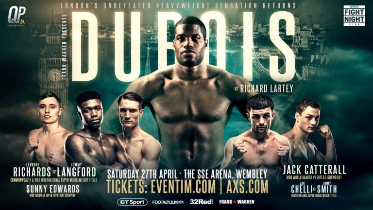 Dubois vs Lartey, Richards vs Langford LIVE on ESPN+ on Saturday