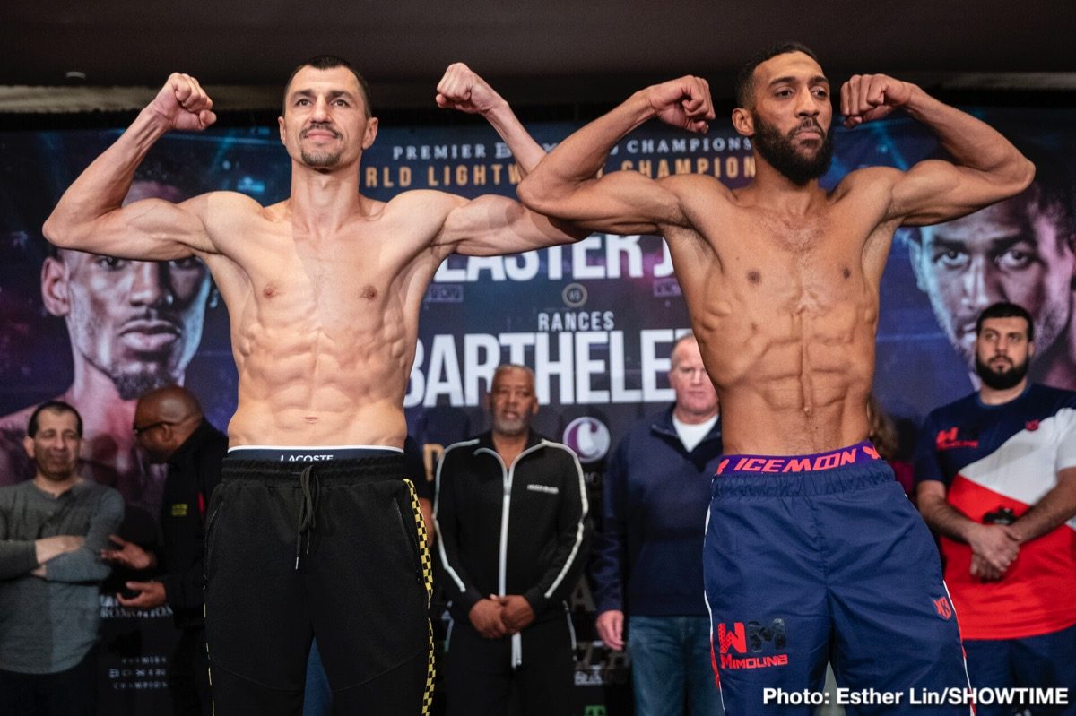 Robert Easter Jr. & Rances Barthelemy Weigh In Results & Quotes
