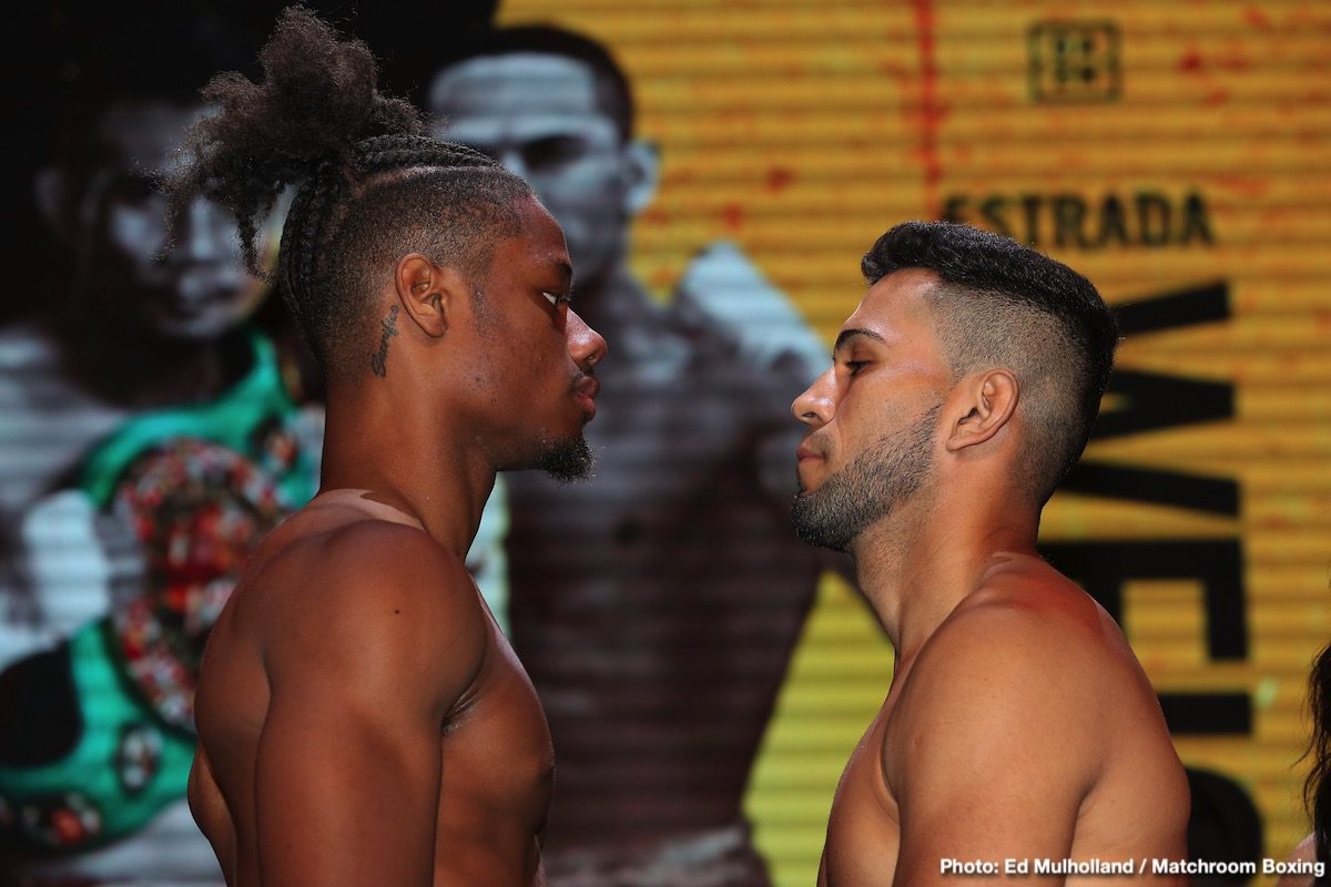 Boxing photo: Juan Francisco Estrada, Srisaket Sor Rungvisai image Rungvisai vs. Estrada II - Weigh In Results & Quotes