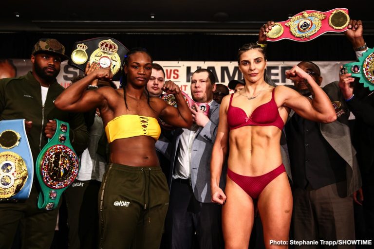 Claressa Shields vs. Christina Hammer - official weigh-in results