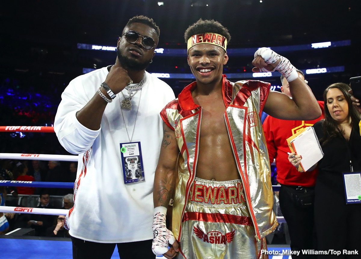 Photos: Crawford dominates Khan; Teofimo Lopez & Shakur Stevenson victorious