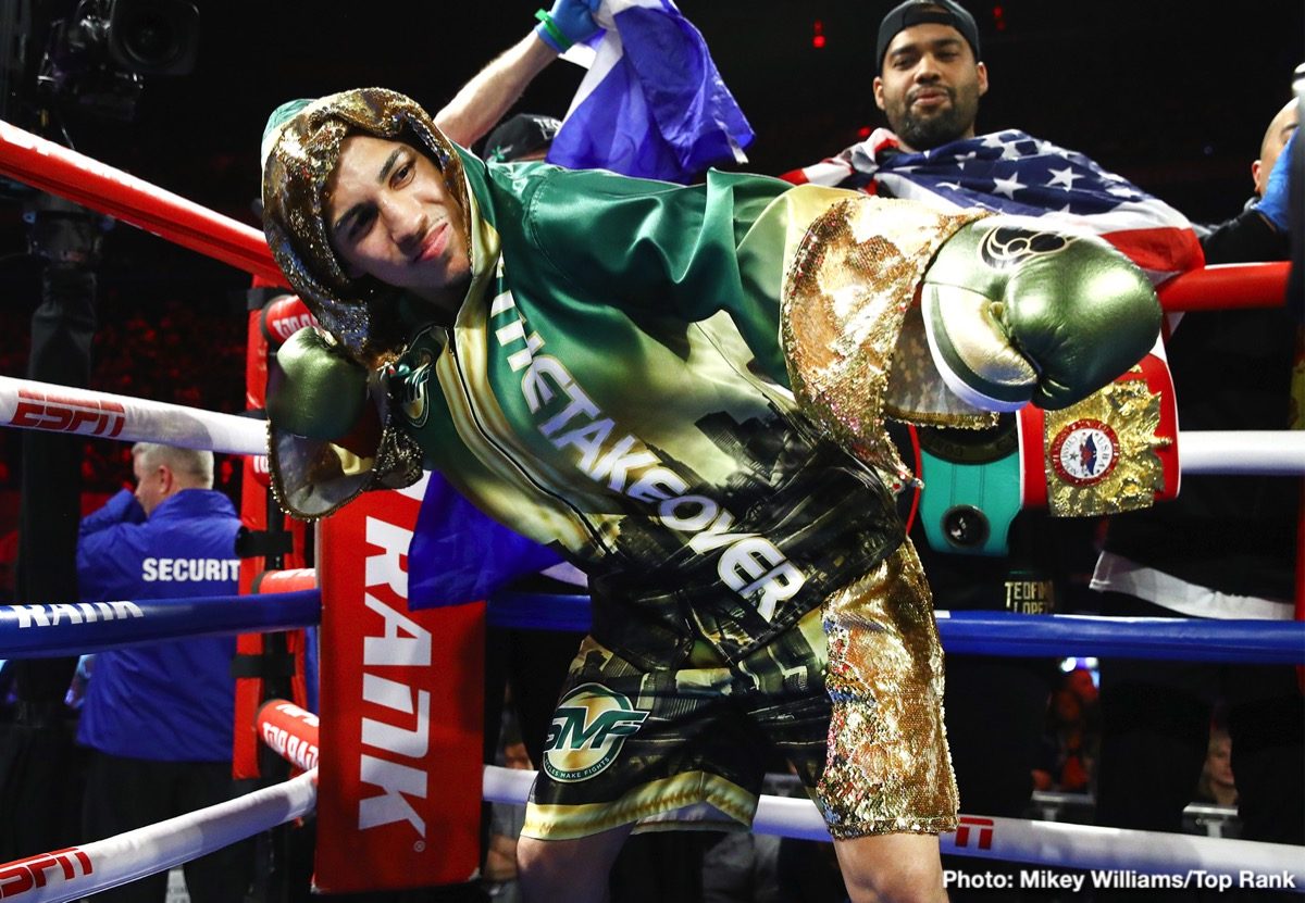 Photos: Crawford dominates Khan; Teofimo Lopez & Shakur Stevenson victorious