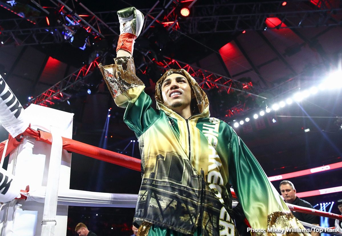 Photos: Crawford dominates Khan; Teofimo Lopez & Shakur Stevenson victorious