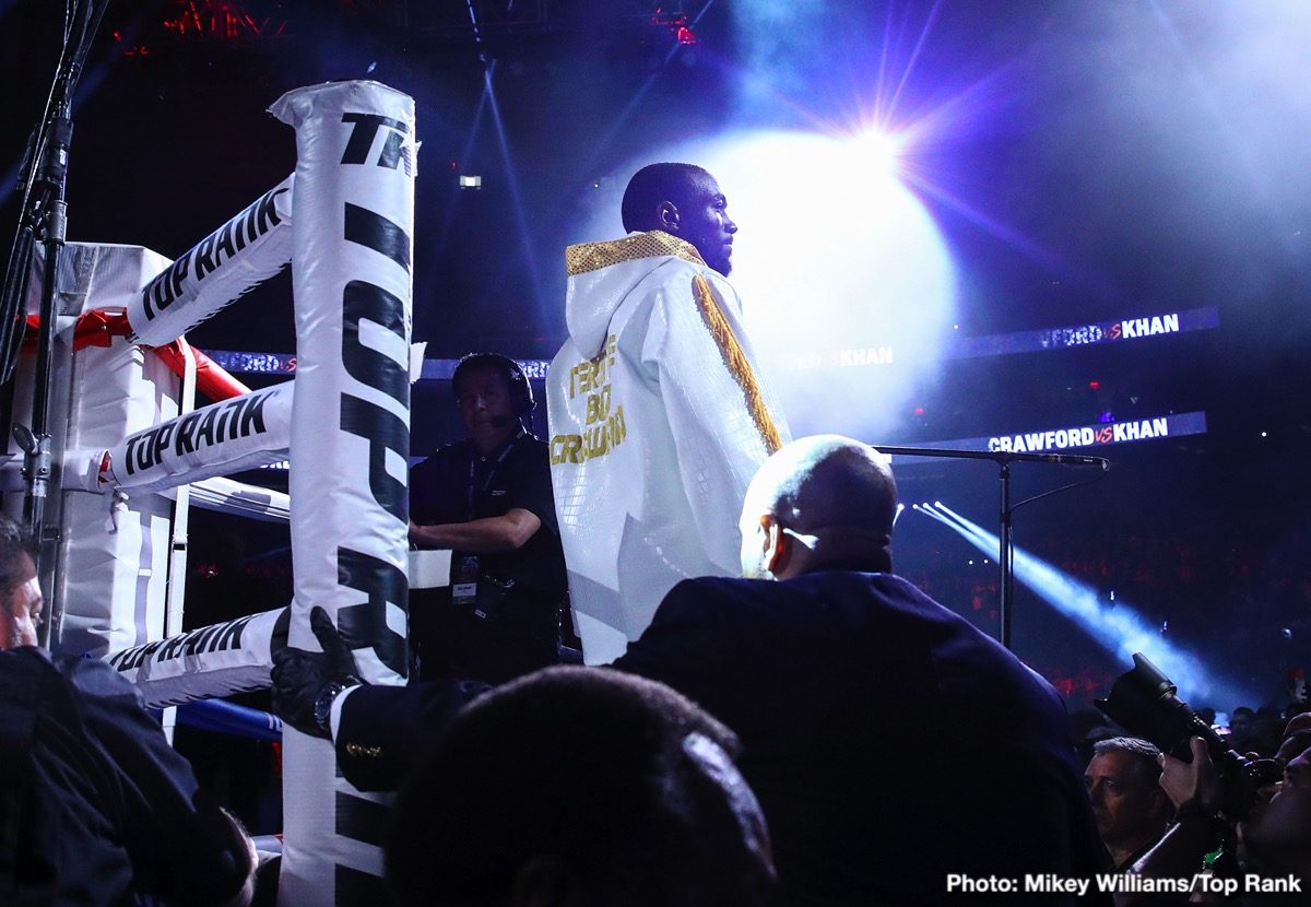 Photos: Crawford dominates Khan; Teofimo Lopez & Shakur Stevenson victorious