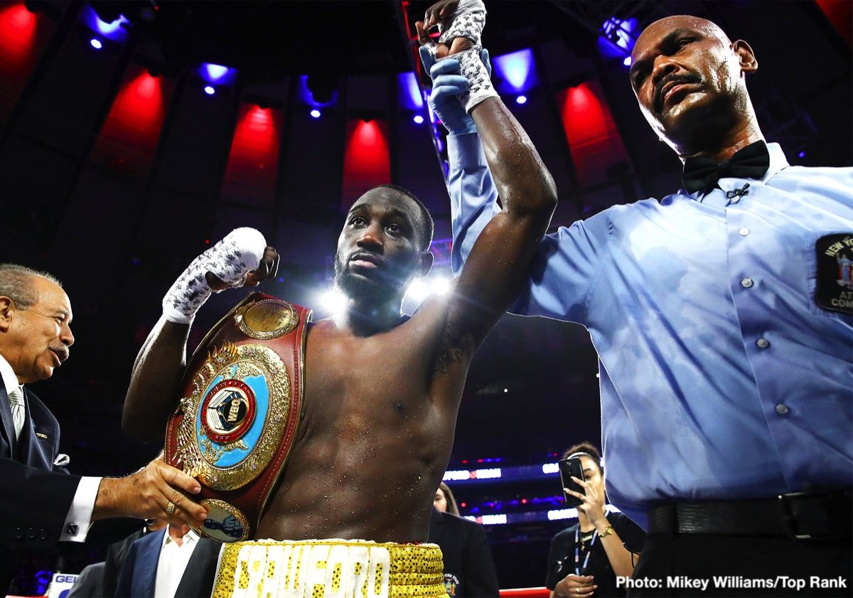 Photos: Crawford dominates Khan; Teofimo Lopez & Shakur Stevenson victorious