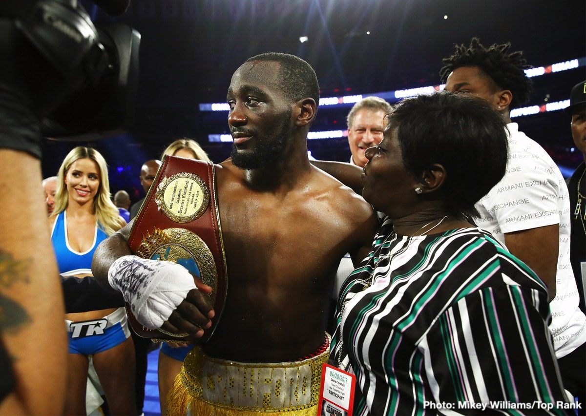 Photos: Crawford dominates Khan; Teofimo Lopez & Shakur Stevenson victorious