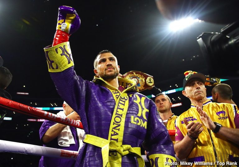 Vasiliy Lomachenko to face Teofimo Lopez in mid-to-late October on ESPN