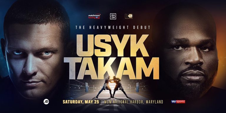 Usyk vs Takam in Maryland on May 25, live on DAZN