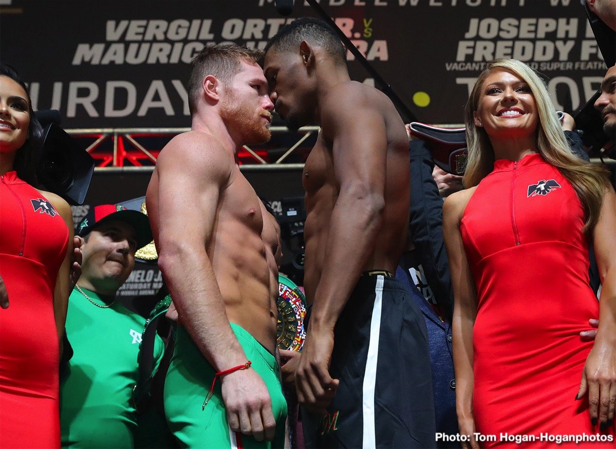 Canelo/Jacobs Weigh-In “Scuffle” - De La Hoya: Jacobs Looked Very Nervous, Hearn: Canelo Was Rattled