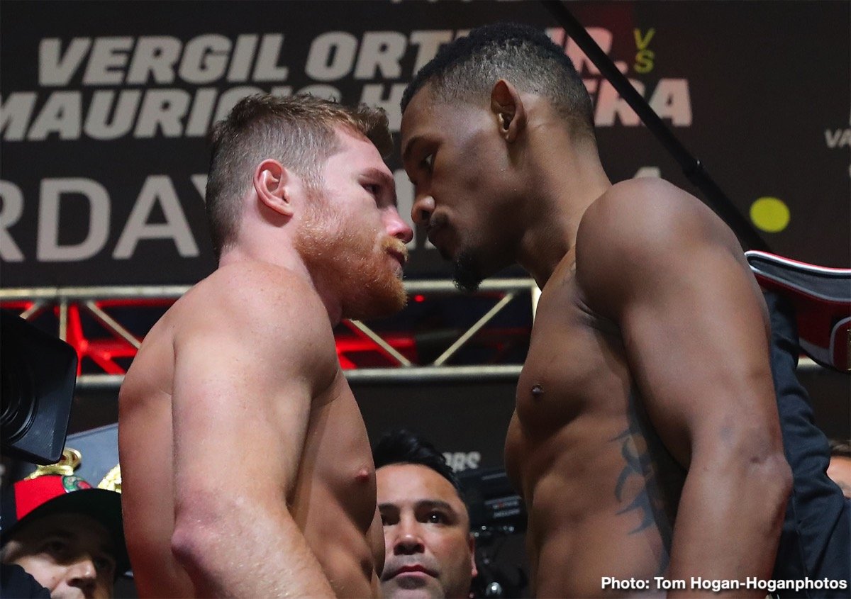 Canelo/Jacobs Weigh-In “Scuffle” - De La Hoya: Jacobs Looked Very Nervous, Hearn: Canelo Was Rattled