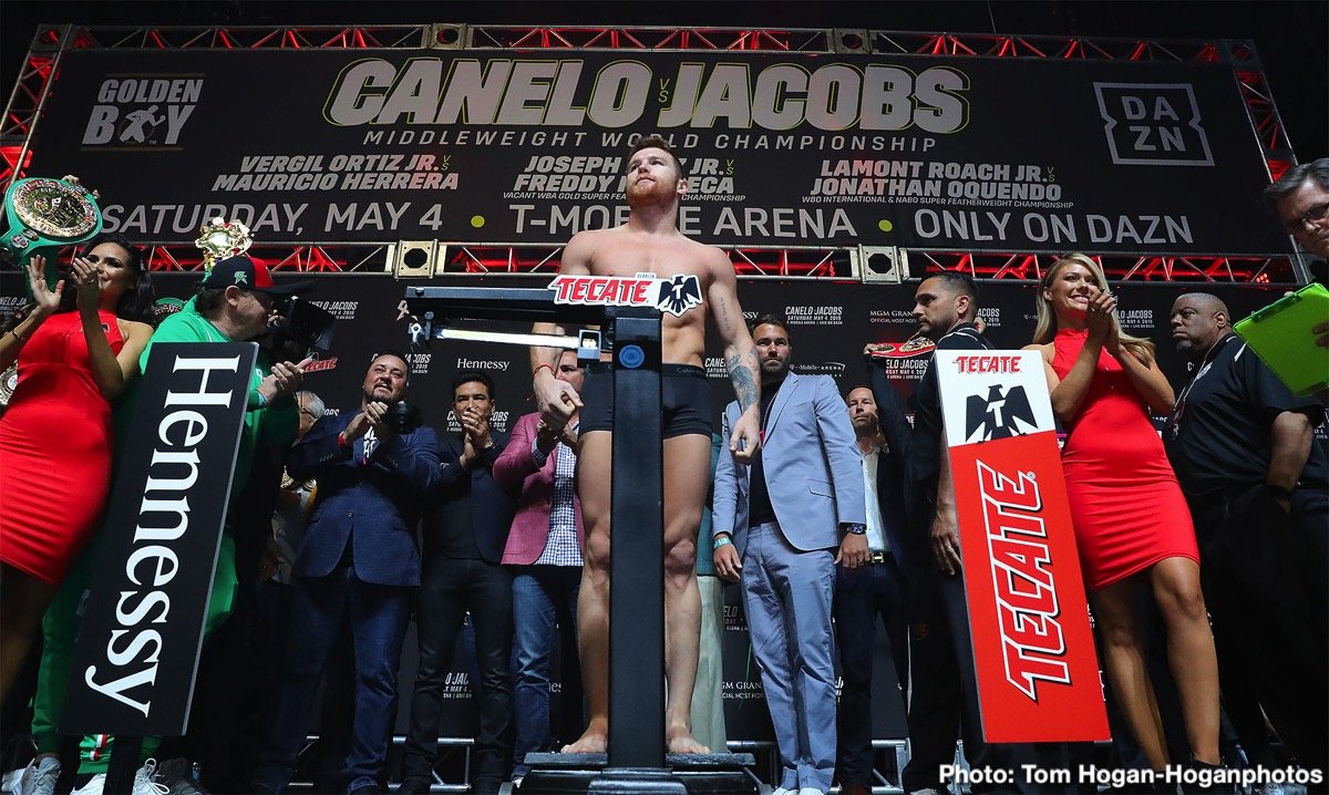 Canelo/Jacobs Weigh-In “Scuffle” - De La Hoya: Jacobs Looked Very Nervous, Hearn: Canelo Was Rattled