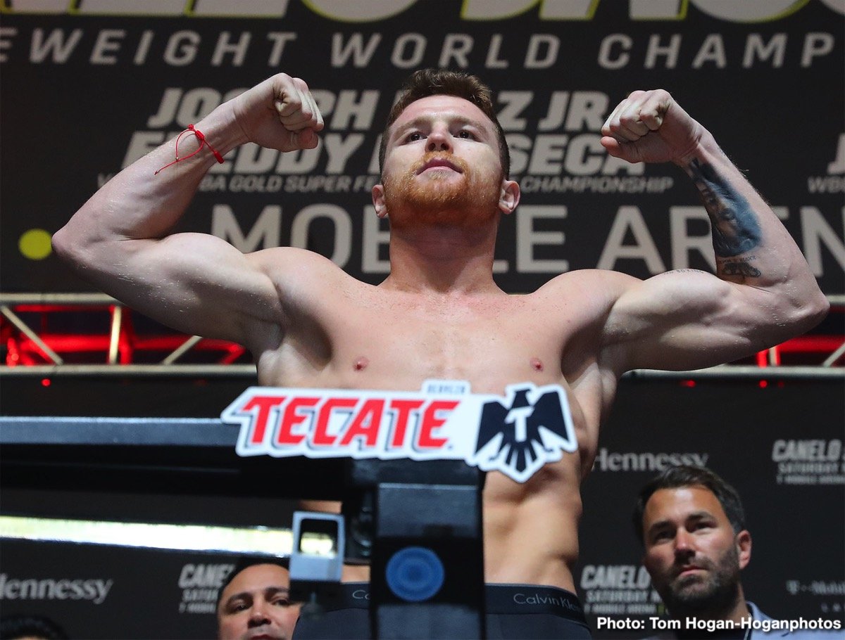 Canelo/Jacobs Weigh-In “Scuffle” - De La Hoya: Jacobs Looked Very Nervous, Hearn: Canelo Was Rattled