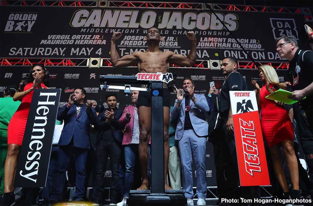 Canelo/Jacobs Weigh-In “Scuffle” - De La Hoya: Jacobs Looked Very Nervous, Hearn: Canelo Was Rattled