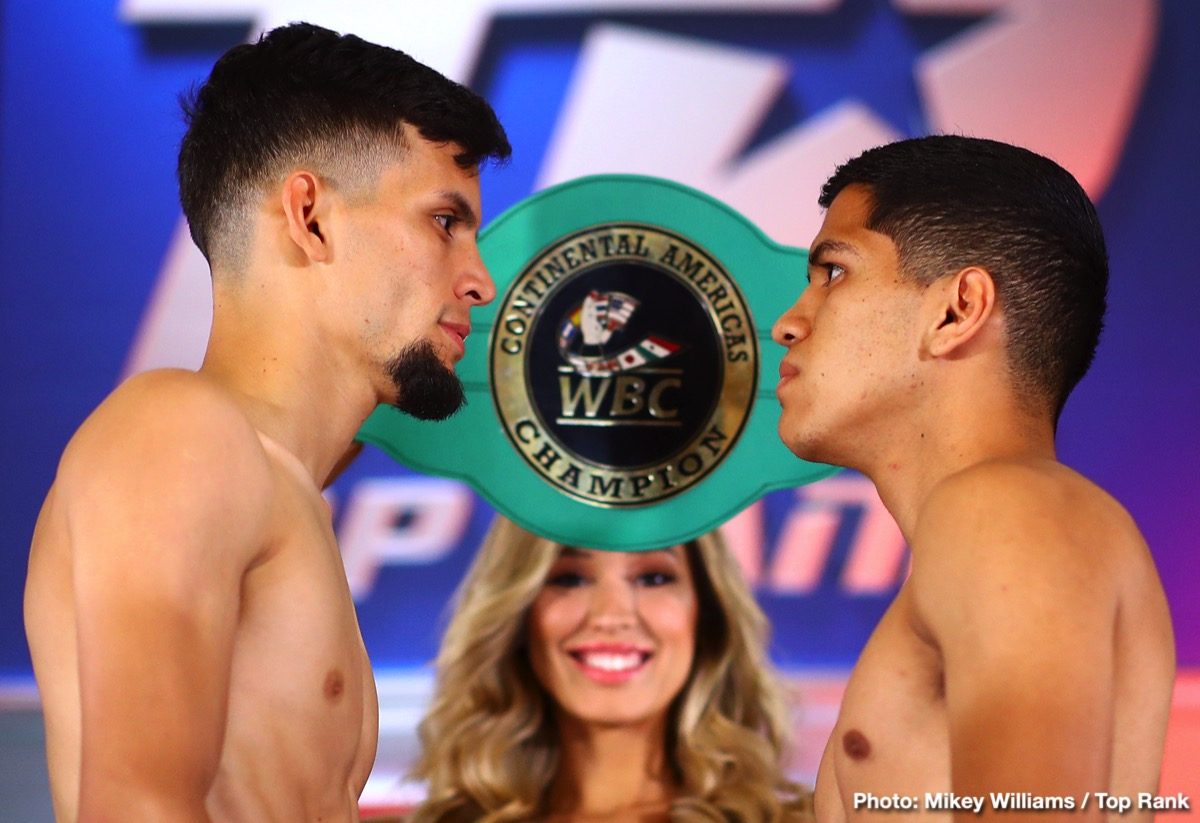 Berchelt vs Vargas II, Dogboe vs Navarrete - Weigh In Results & Photos