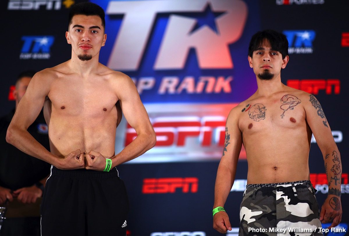 Berchelt vs Vargas II, Dogboe vs Navarrete - Weigh In Results & Photos