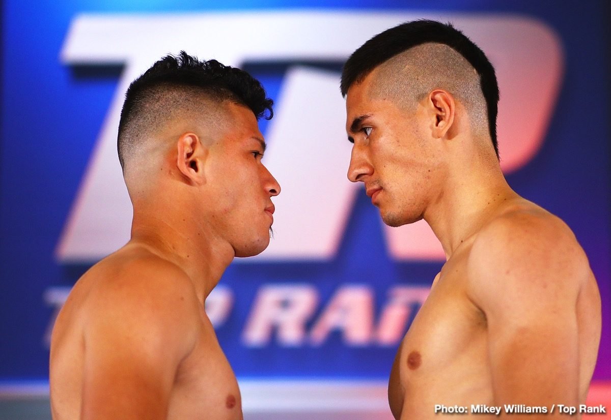 Berchelt vs Vargas II, Dogboe vs Navarrete - Weigh In Results & Photos