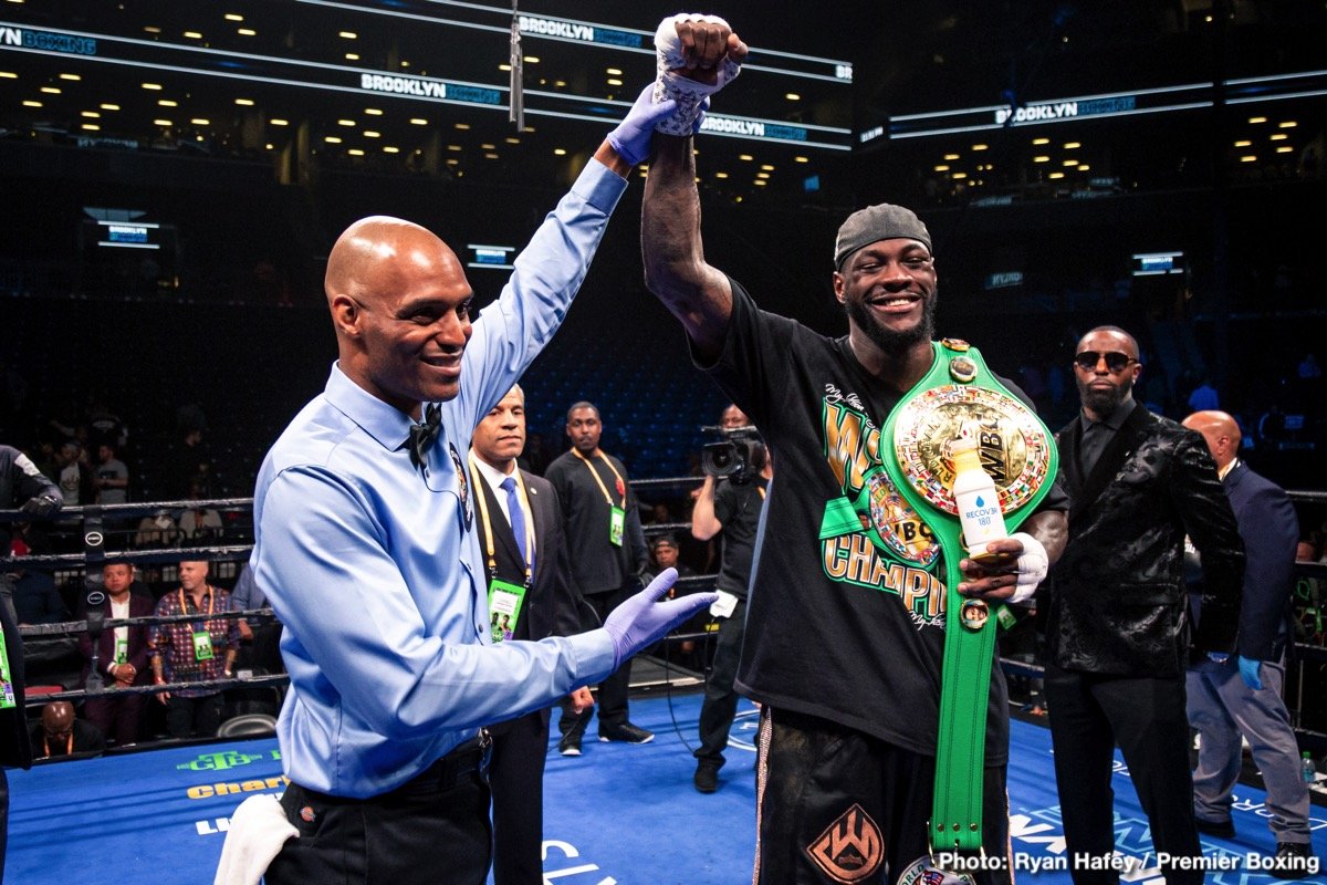 Deontay Wilder, Dillian Whyte, Eddie Hearn boxing image / photo