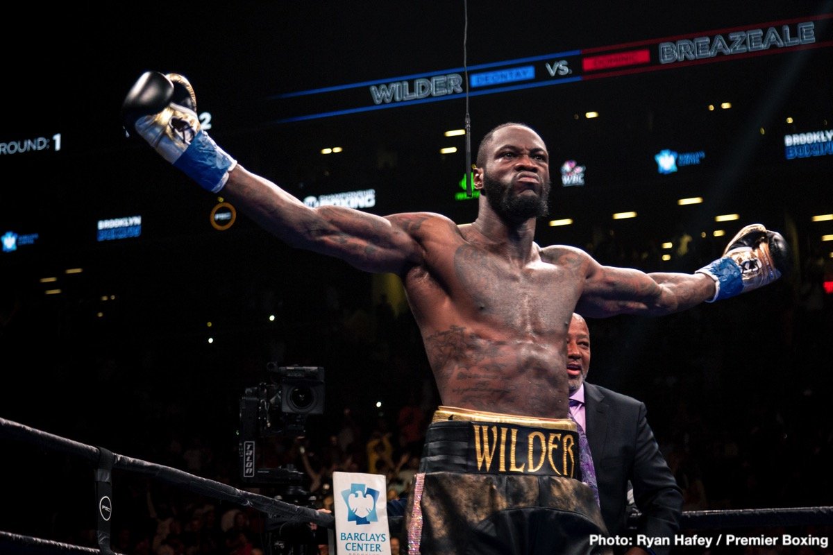 Deontay Wilder, Malik Scott boxing image / photo