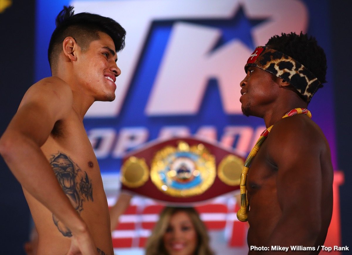 Berchelt vs Vargas II, Dogboe vs Navarrete - Weigh In Results & Photos