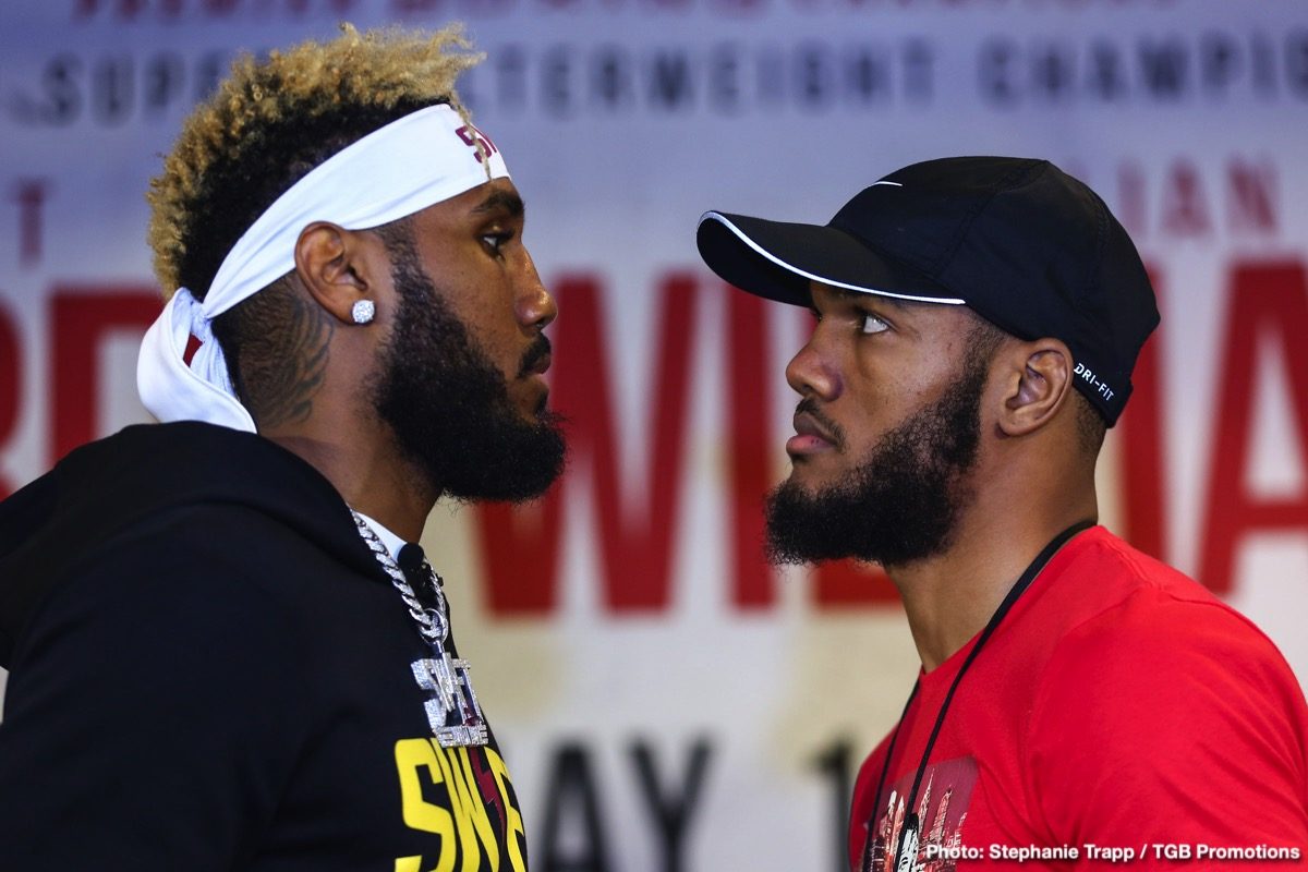 Boxing photo: Jarrett Hurd, Julian "J-Rock" Williams, Mario Barrios, Matt Korobov image Jarrett Hurd and Julian 'J-Rock' Williams final quotes for Saturday