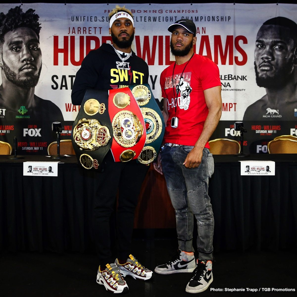 Boxing photo: Jarrett Hurd, Julian "J-Rock" Williams, Mario Barrios, Matt Korobov image Jarrett Hurd and Julian 'J-Rock' Williams final quotes for Saturday
