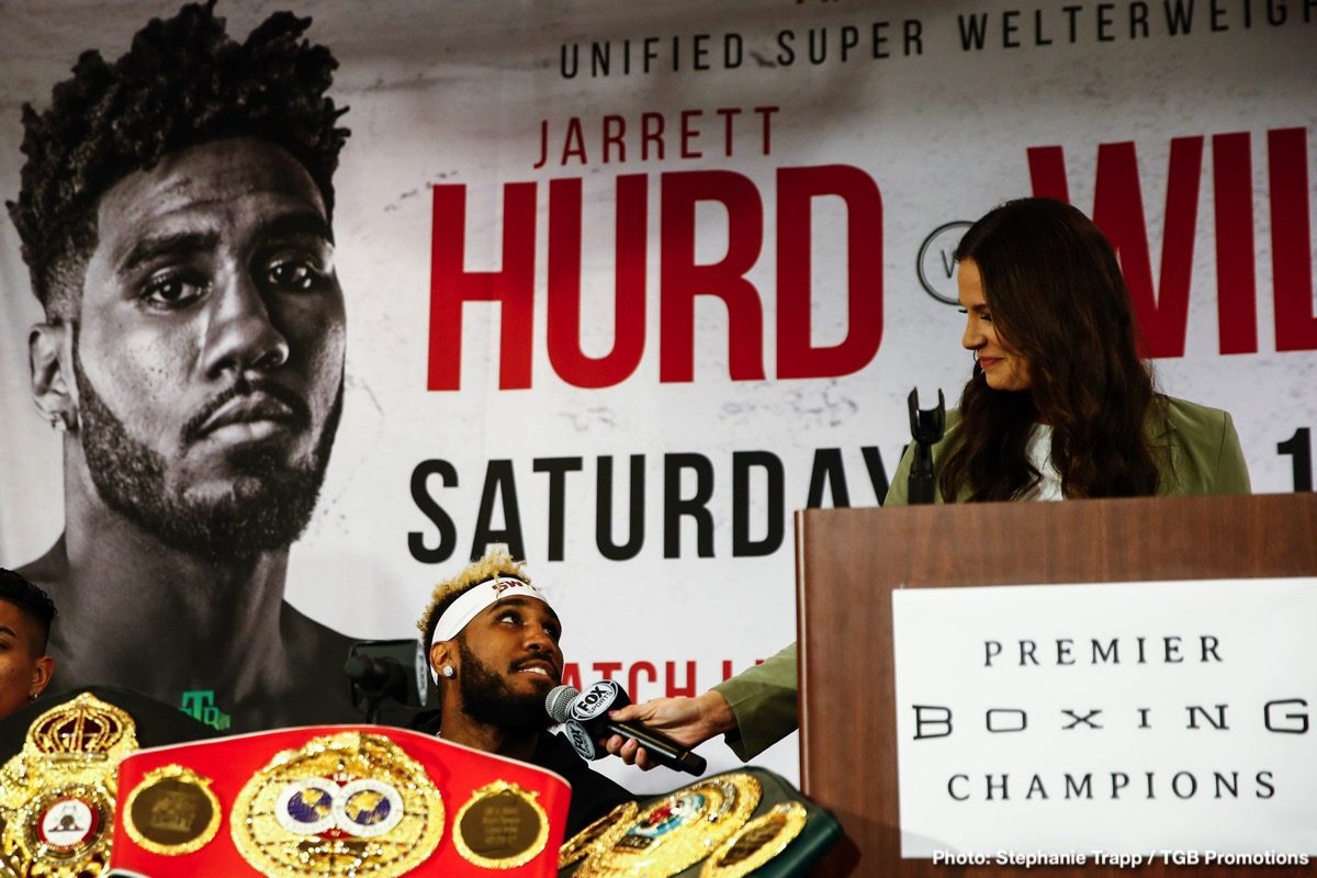 Boxing photo: Jarrett Hurd, Julian "J-Rock" Williams, Mario Barrios, Matt Korobov image Jarrett Hurd and Julian 'J-Rock' Williams final quotes for Saturday
