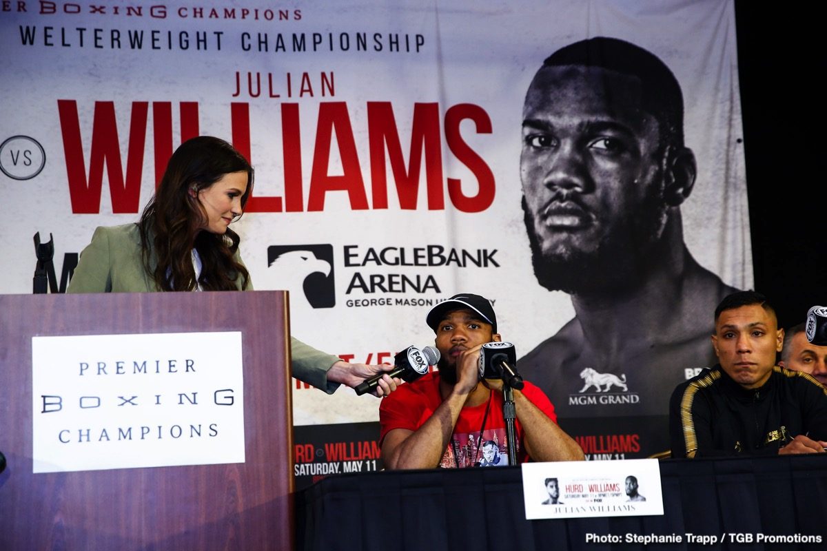 Jarrett Hurd and Julian 'J-Rock' Williams final quotes for Saturday