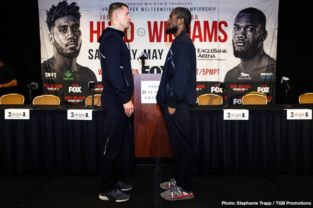 Jarrett Hurd and Julian 'J-Rock' Williams final quotes for Saturday